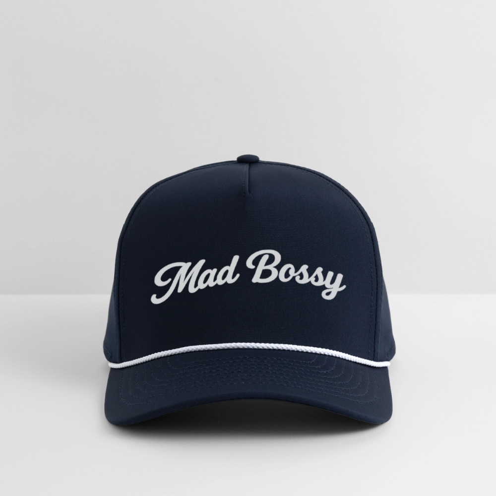MAD BOSSY Rope Cap - navy/white